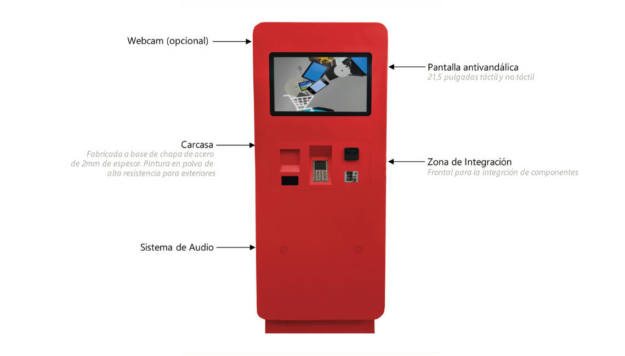 Kiosco interactivo Serie E21'5. Descripción técnica.