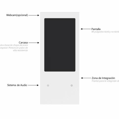 Kiosco interactivo Serie E49